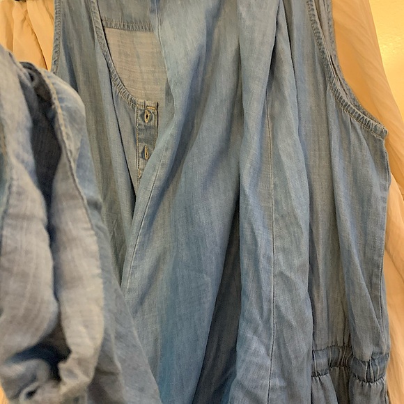 Denim women’s sleeveless romper - Picture 7 of 9